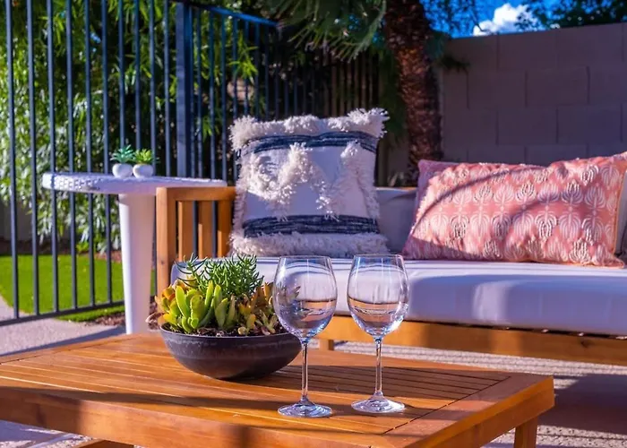 Desert Oasis Style Backyard Sleeps 18 Games Phoenix