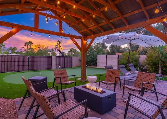 Desert Oasis Style Backyard Sleeps 18 Games